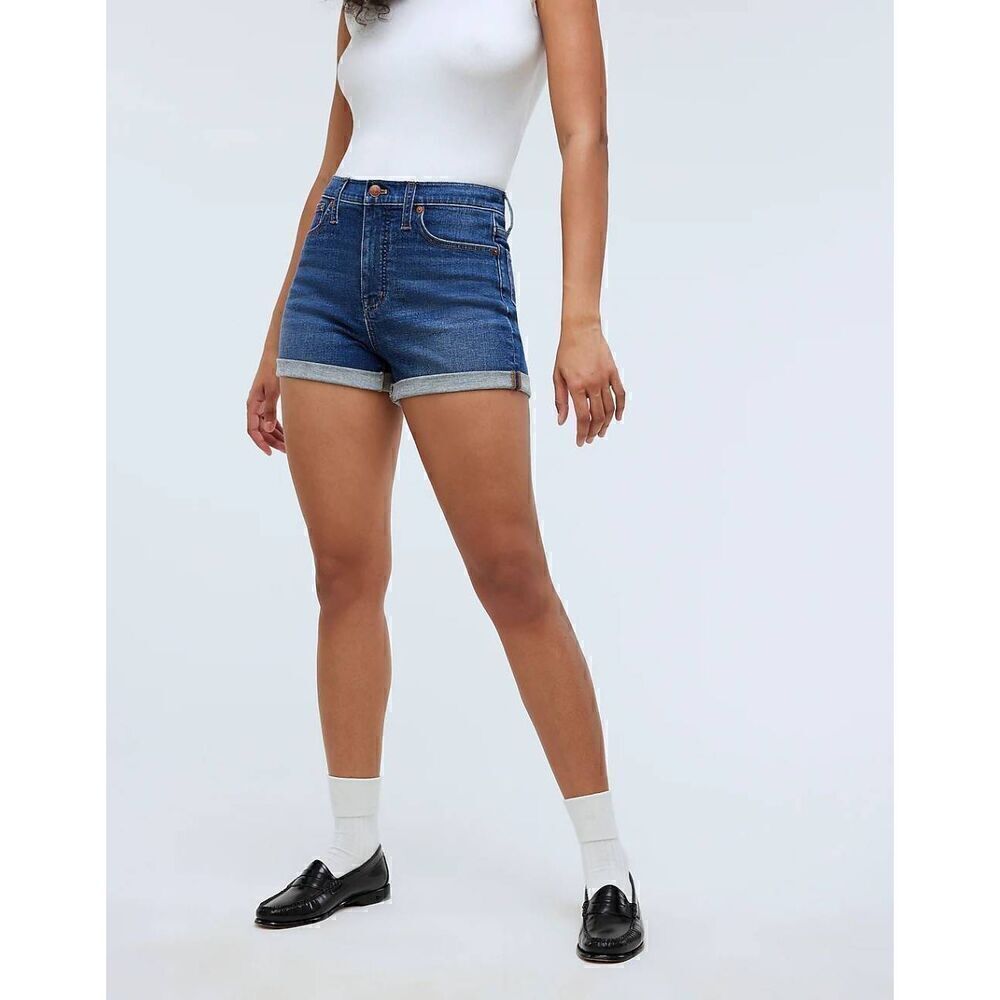 Madewell High Rise Denim Shorts Size 32 H6 - Picture 11 of 11